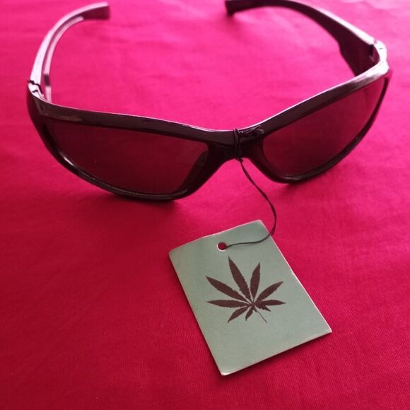 Weed Leaf Logo Shade Sunglasses Marijuana Logo - Picture 1 of 11